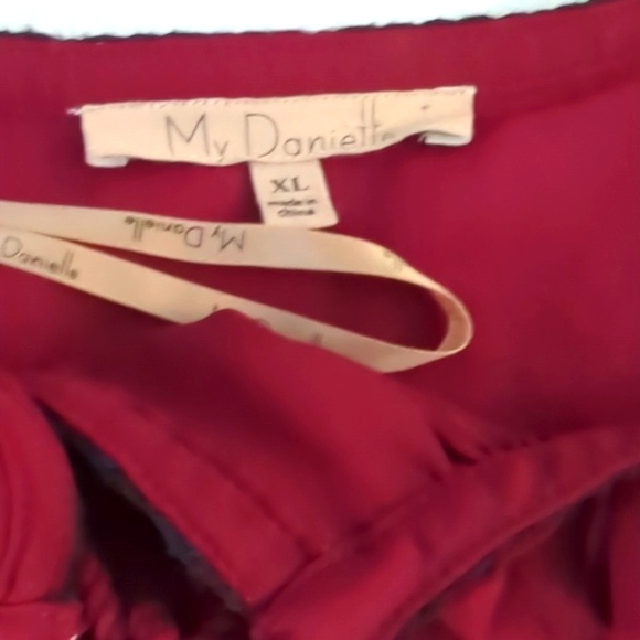 Free People My Danielle Boho Crosshatch Embellishment Long Sleeve Top Size XL - Picture 5 of 7